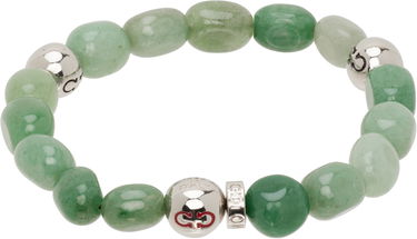 Armbånd FERRAGAMO Salvatore Ferragamo Baroque Green Aventurine Bead Bracelet Grøn | 785669, 0