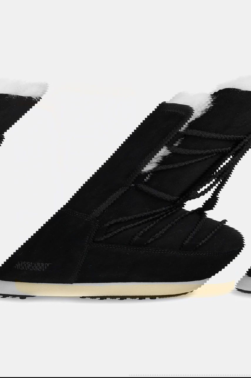Sneakers og sko Moon Boot EVX Suede Shearling Lined Snow Boots Sort | 80D1470050.N001, 1