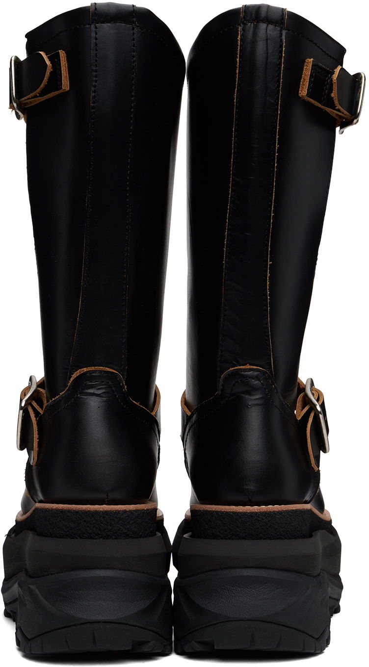 Tøj sacai sacai Engineer Boots Sort | 24-07475, 1
