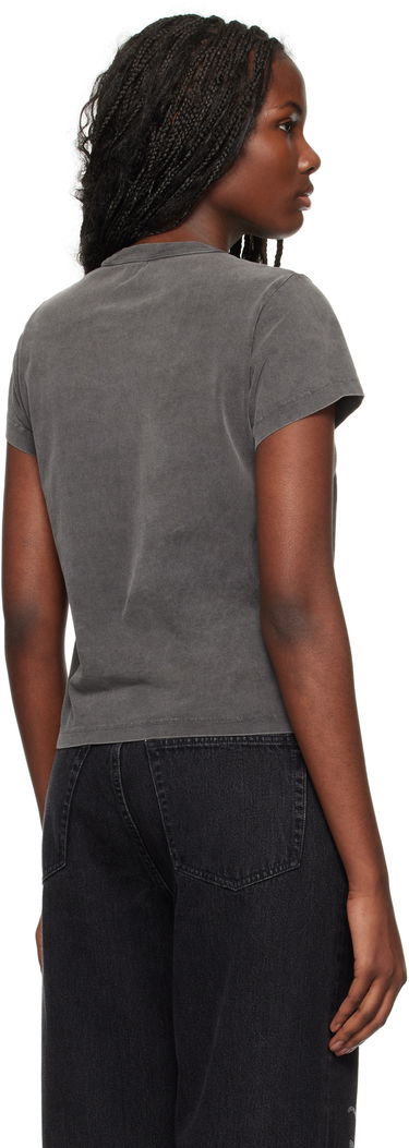 T-shirt Alexander Wang Blade Logo Embossed T-Shirt Grå | 4CC4241514, 2