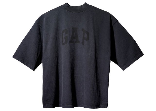 T-shirt adidas Yeezy Yeezy Gap Engineered by Balenciaga Dove 3/4 Sleeve Tee Black Sort | 471286-02/469669-01