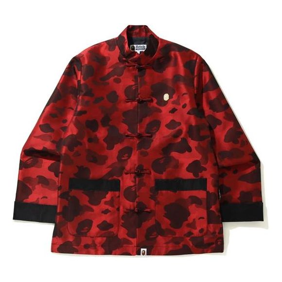 Jakke BAPE BAPE Camouflage Mandarin Collar Jacket Rød | 1H20-140-003, 0