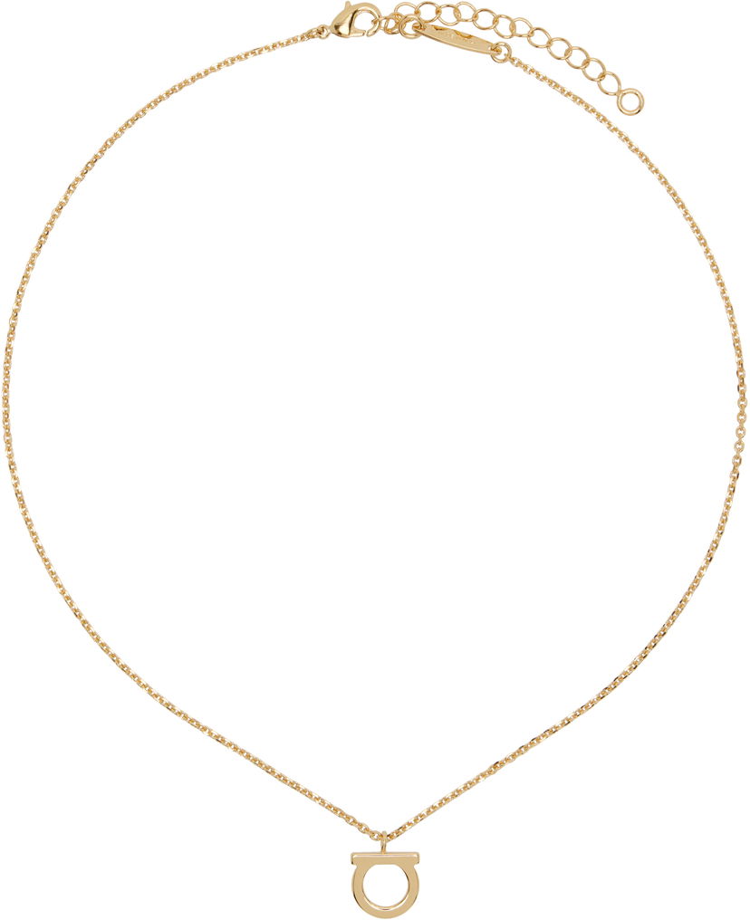 Halskæde FERRAGAMO Ferragamo Gancio Pendant Necklace Metalisk | 696658