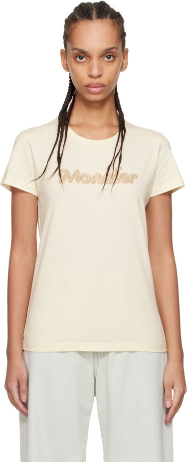 T-shirt Moncler Moncler Logo S/S T-Shirt Beige | K10938C0000989AUO, 0