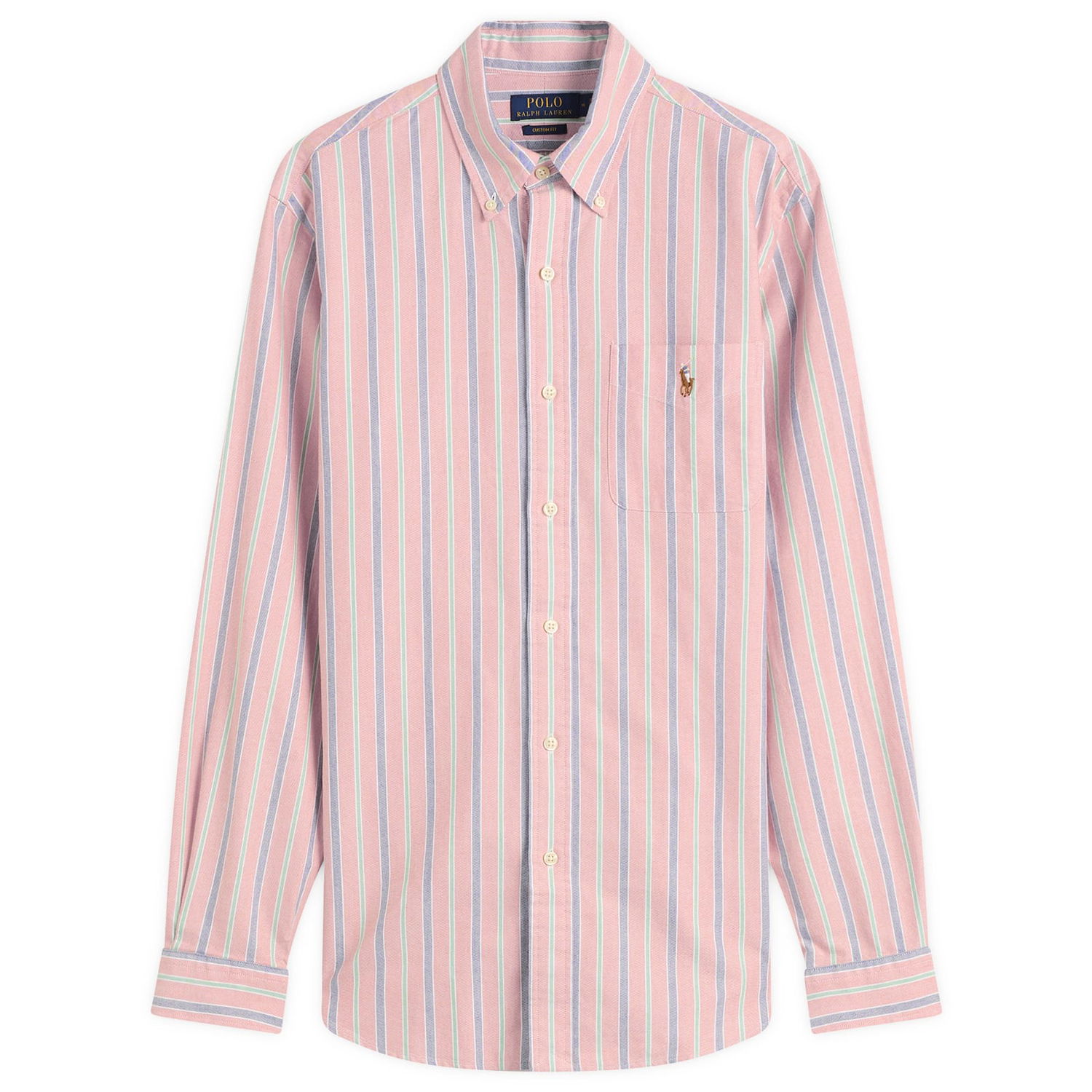 Skjorte Polo by Ralph Lauren Button Down Stripe Oxford Shirt Flerfarvet | 710P00630004-ORA, 1