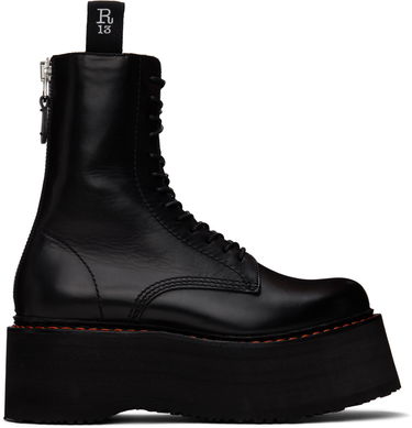 Tøj R13 R13 Double Stack Platform Boots Sort | R13WS026-S001A, 0