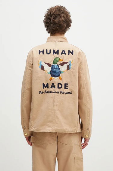 Jakke Human Made Washed Duck Coverall Jacket Beige | HM28JK013, 2