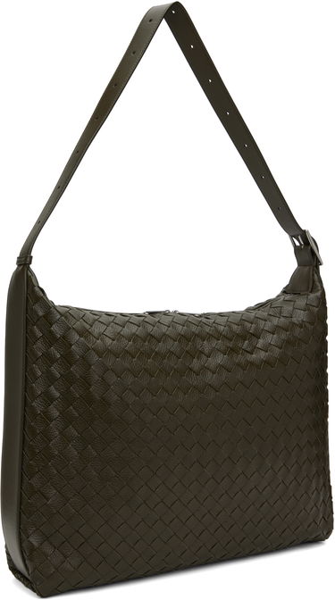 Rejsetaske Bottega Veneta Bottega Veneta Woven Leather Traveller Bag Grøn | 806974 V4TD1 3386, 2