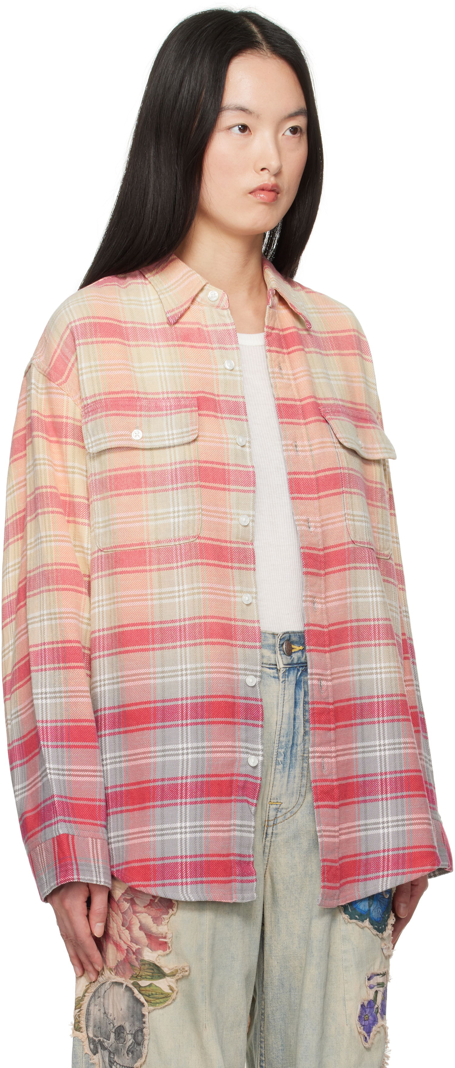 Skjorte R13 R13 Relaxed Plaid Work Shirt Flerfarvet | R13WR266-R506B, 1