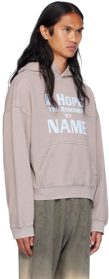 Sweatshirt We11done Lettering Hoodie Lilla | WD-TH2-24-813-U-LP, 1