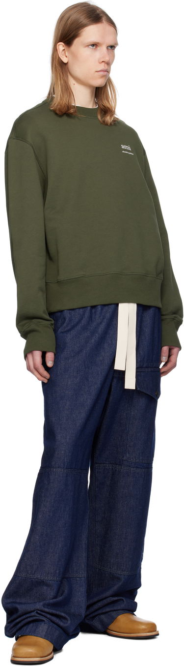Sweater AMI AMI Paris Cotton Sweatshirt Grøn | HSW048.JE0120, 3