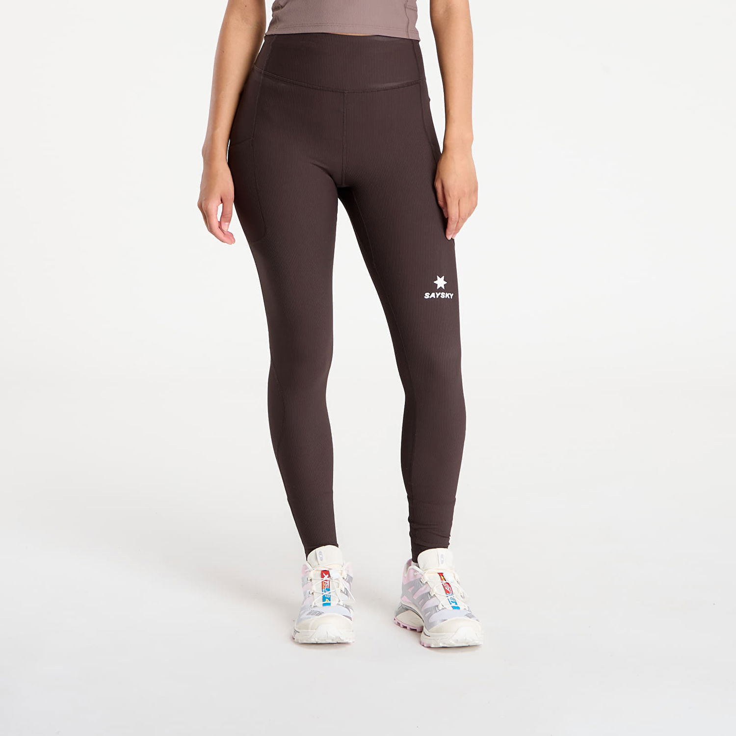 Leggings Saysky SAYSKY Combat+ Rib Long Tights Brun | OWRLT21C712, 0