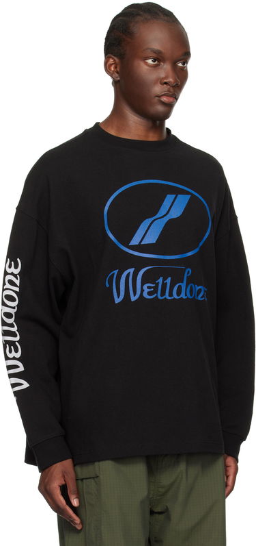 Sweatshirt We11done Long Sleeve Print T-Shirt Sort | WD-TP4-20-712-U-BK, 1