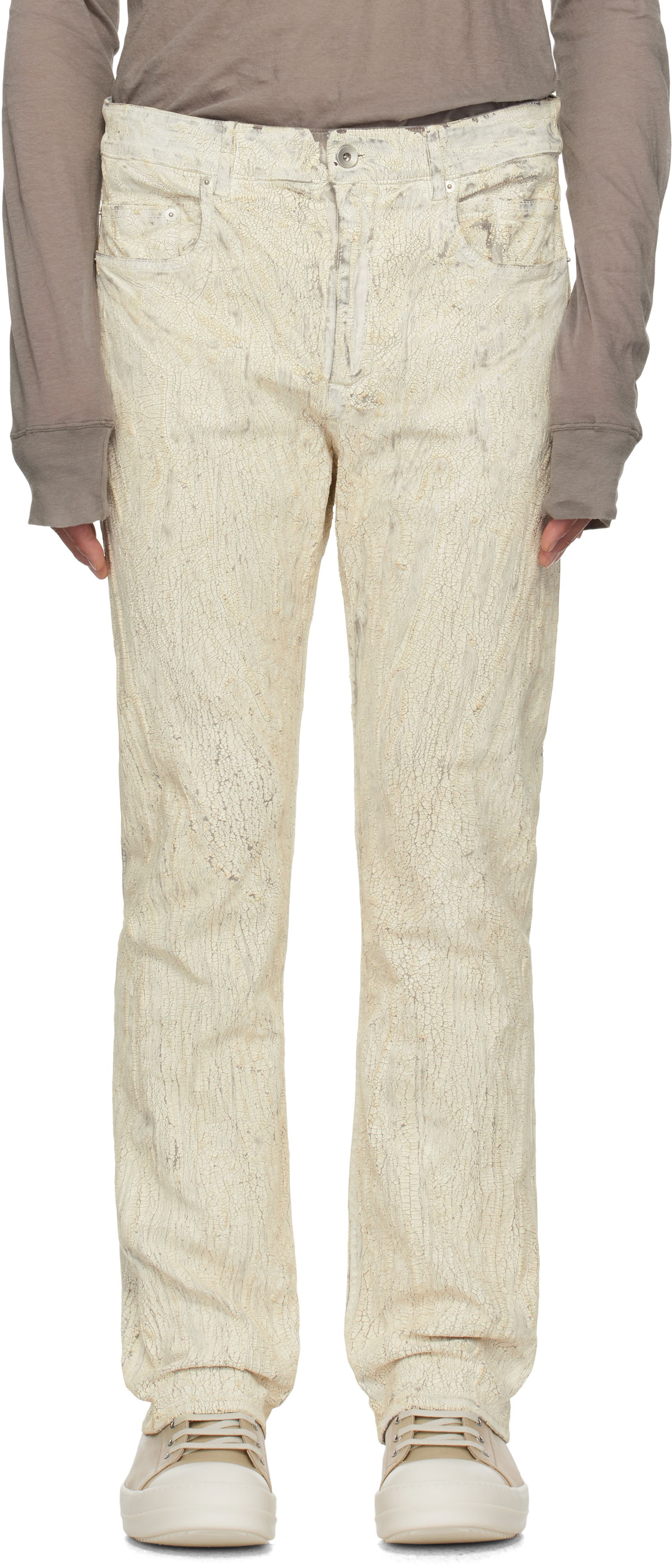 Jeans Rick Owens Rick Owens Hollywood Headon Utility Jeans Hvid | RR01E5308 SMMC, 0