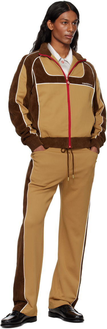 Joggingbukser Casablanca Casablanca Chenille Panelled Track Pants Brun | MS25-JTR-252-01, 3
