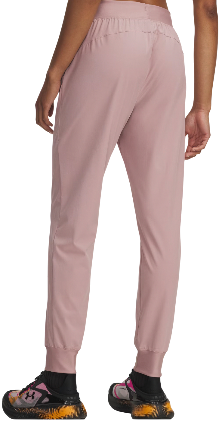 Bukser Under Armour Rival Hi Rise Woven Pant Lyserød | 1382727-673, 1