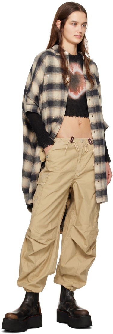 Cargo bukser R13 R13 Balloon Army Trousers Beige | R13WR241-R322B, 3