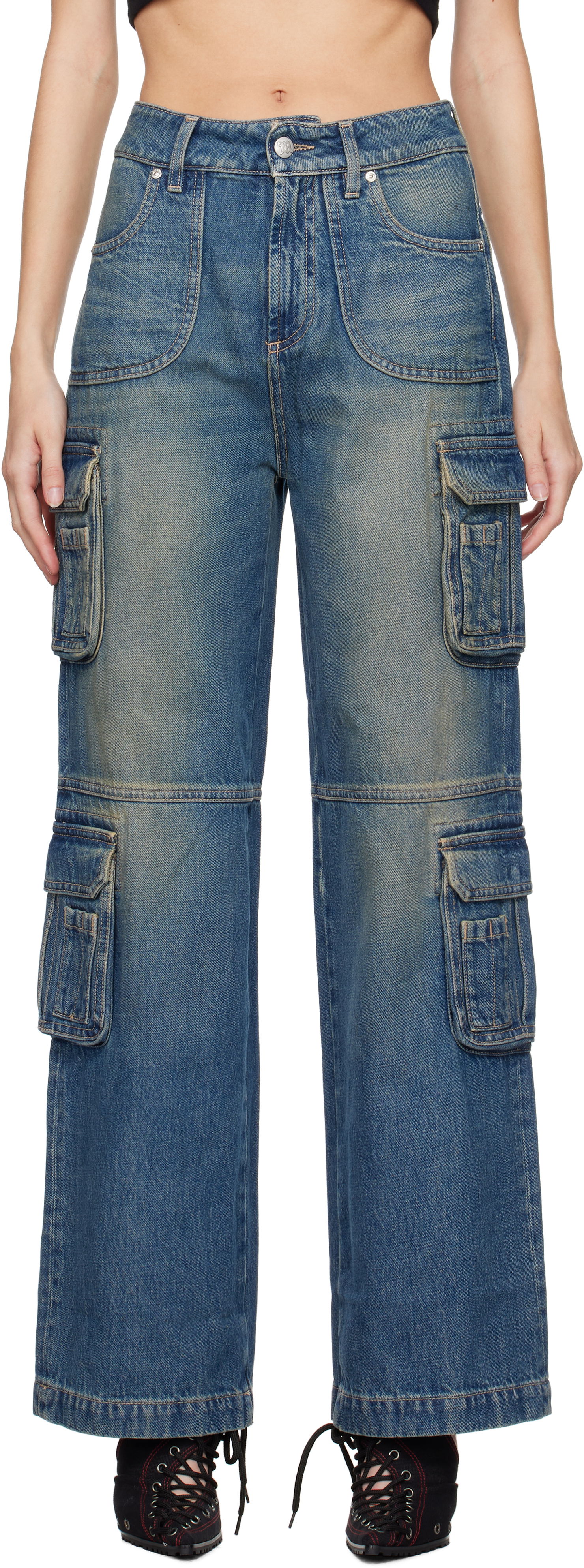 Cargo bukser MISBHV Cargo Jeans Blå | 241W301, 0