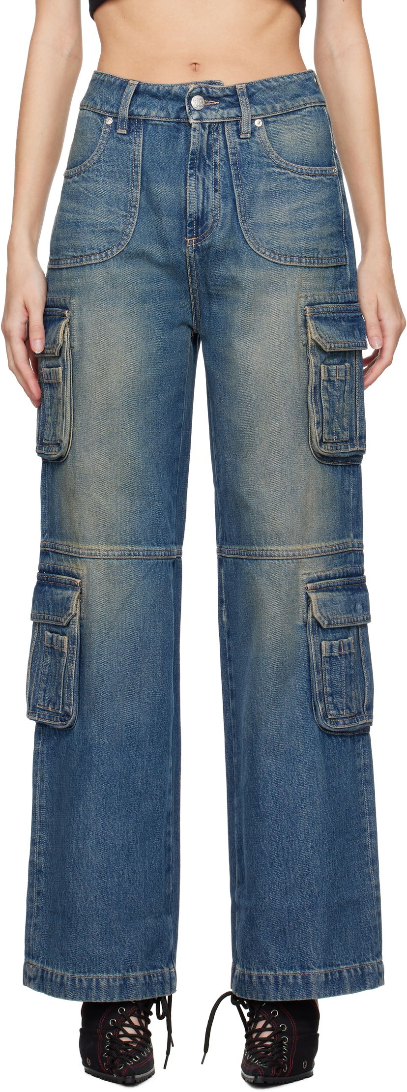 Cargo bukser MISBHV Cargo Jeans Blå | 241W301