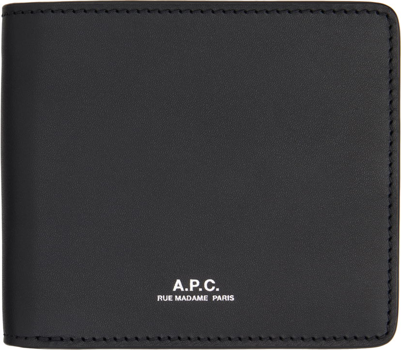 Tegnebog A.P.C. A.P.C. London 2.0 Leather Wallet Sort | PXAWV-H63655