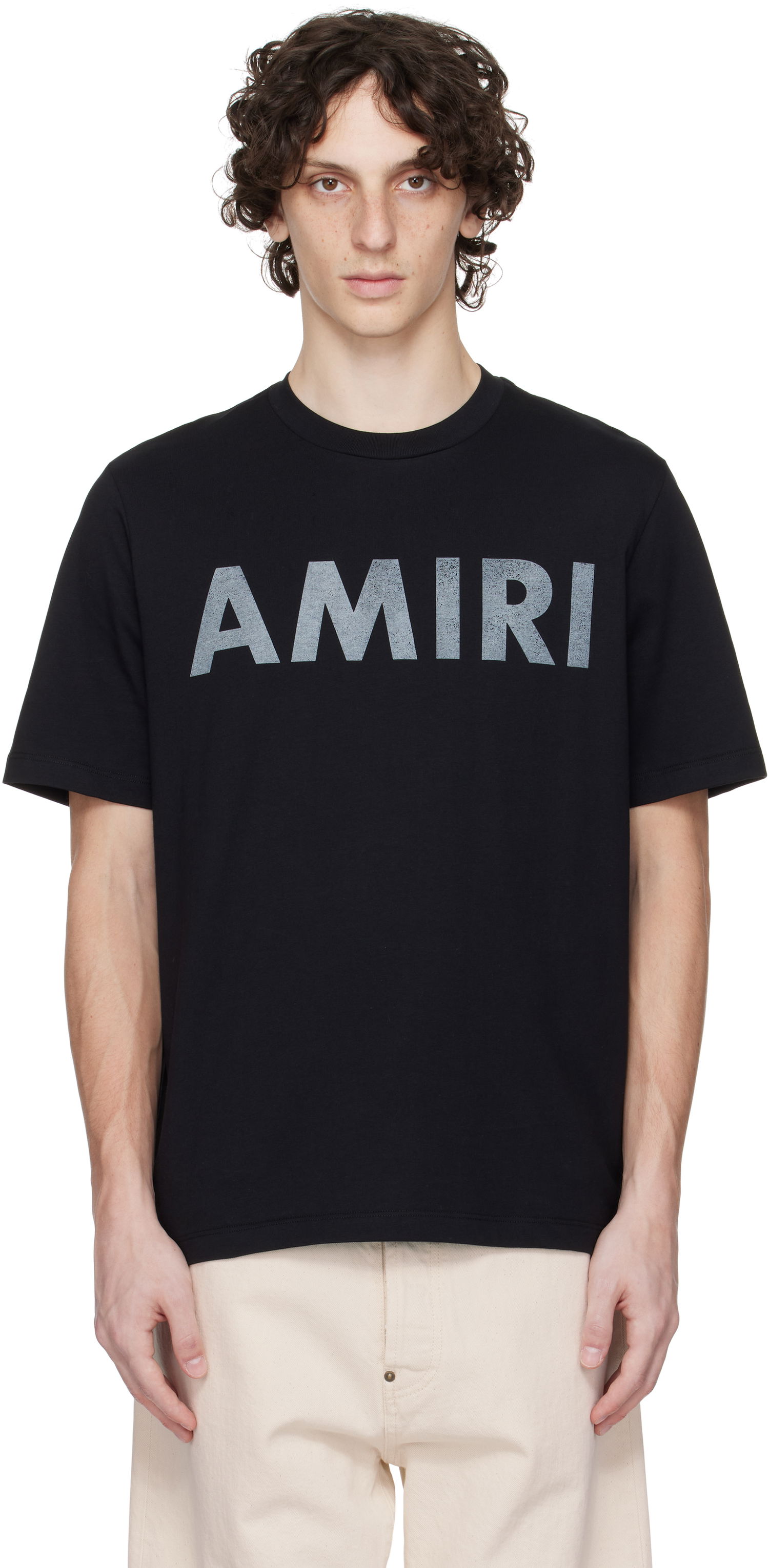 T-shirt AMIRI Amiri Stencil T-Shirt Sort | AMJYTE1214, 0