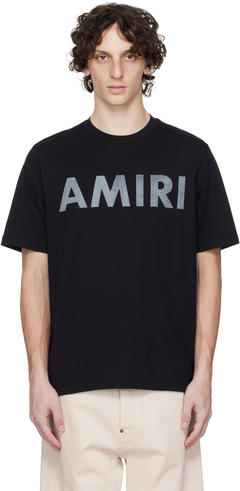 T-shirt AMIRI Amiri Stencil T-Shirt Sort | AMJYTE1214