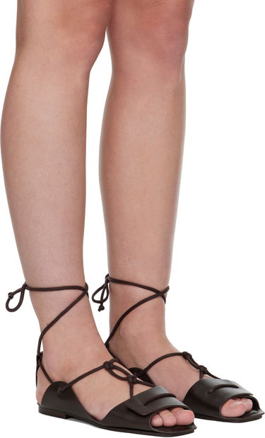Tøj LEMAIRE Lemaire Opanka Flat Sandals Brun | FO0169 LL0043, 3