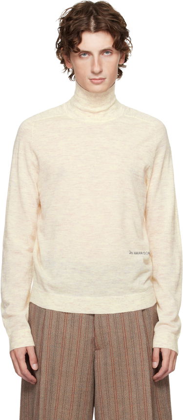 Sweater JW Anderson JW Anderson Logo Turtleneck Beige | KW1436-YN0444, 0