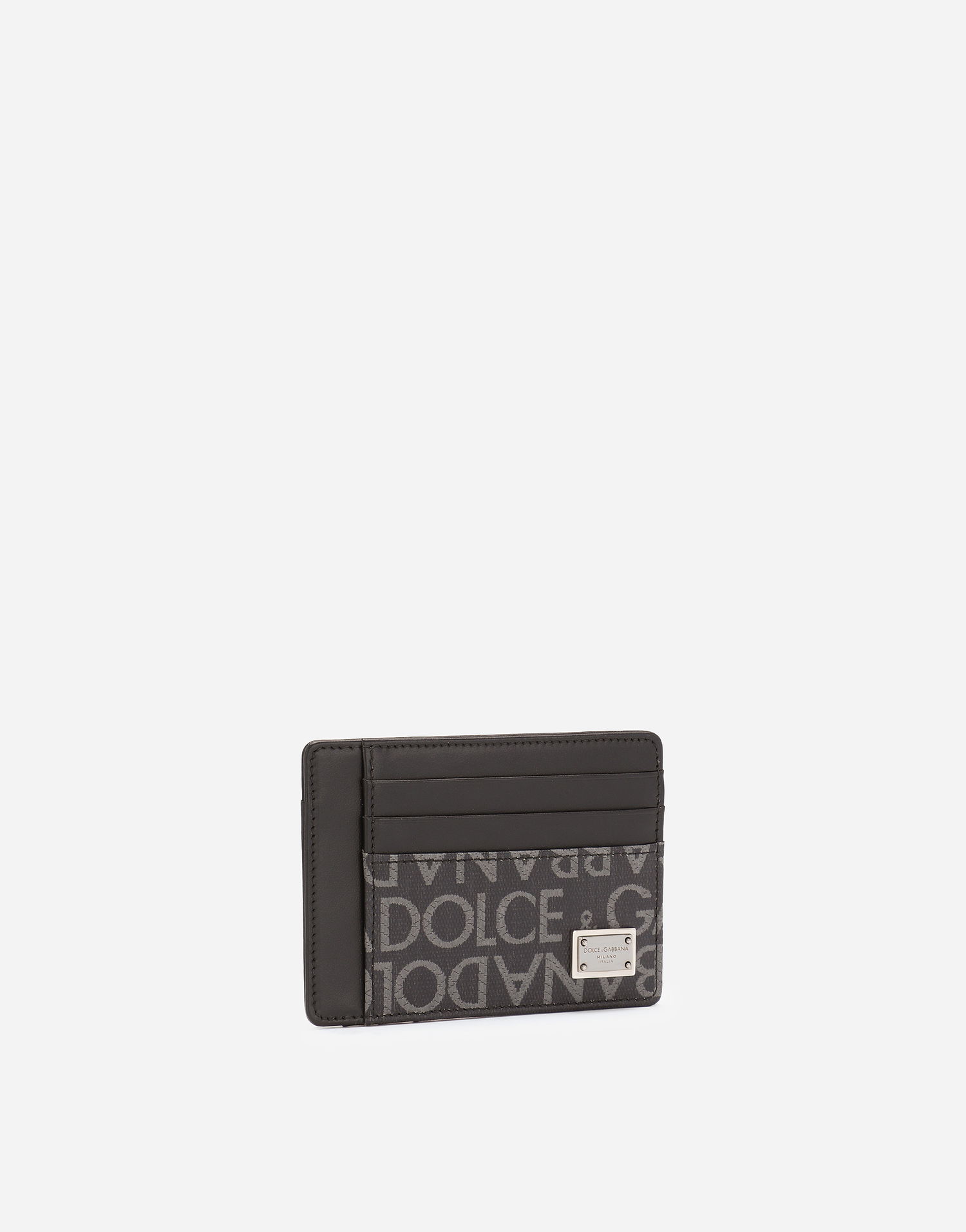 Tegnebog Dolce & Gabbana Coated Jacquard Card Holder Sort | BP3325AJ7058B969, 1