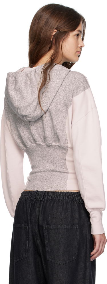 Sweatshirt Eckhaus Latta Eckhaus Latta Snatched Zip-Up Hoodie Lyserød | 4000-EL-PF25-P -, 2