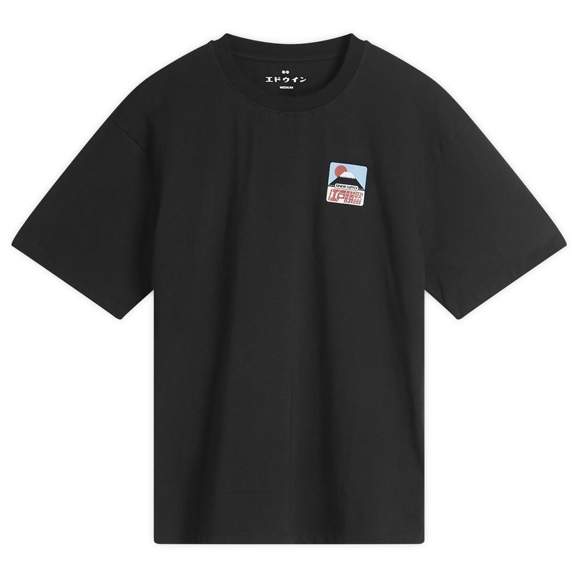 T-shirt EDWIN Edwin Sunset On Fuji Graphic T-Shirt Sort | I035001-8900
