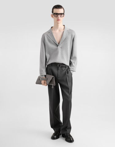 Bukser Dolce & Gabbana Dolce & Gabbana Double Darts Wool Pants Grå | GP0N2TFUZC2S8290, 1