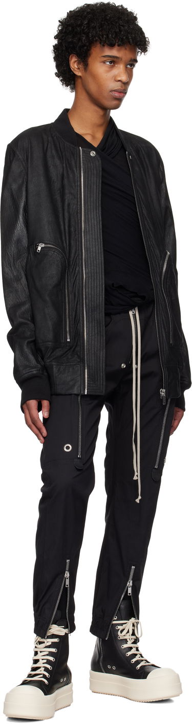 Cargo bukser Rick Owens Rick Owens Hollywood Bauhaus Cargo Pants Sort | RU01E5377 TE, 3