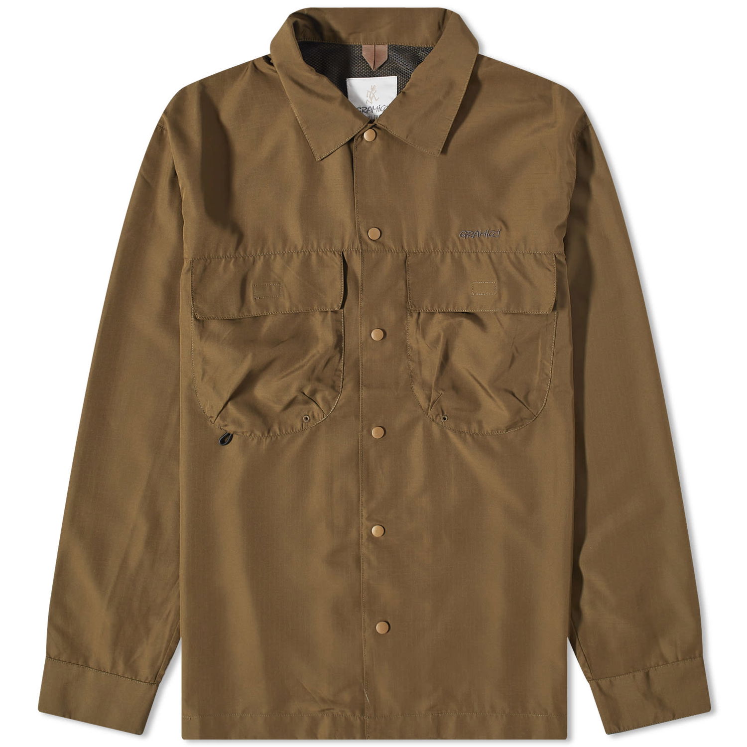 Skjorte GRAMICCI Light Ripstop Utility Shirt Brun | G3SM-J024-OLV, 0