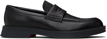 Sneakers og sko BOSS Hugo Embroidered-Logo Loafers Sort | 50548486, 0