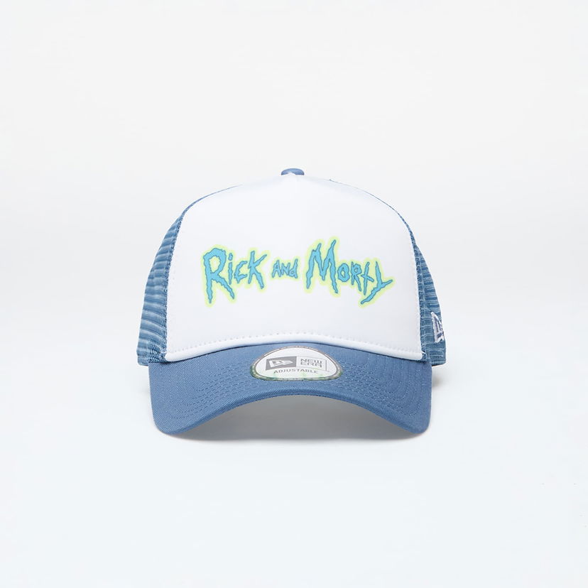 Kasket New Era Rick And Morty 9Forty Trucker Snapback Faded Blue/ White Blå | 60503551