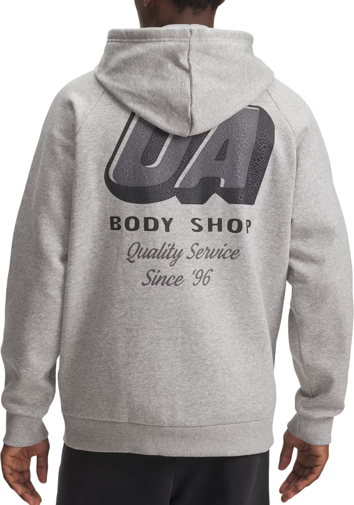 Sweatshirt Under Armour Rival Fleece Tow Truck Barbell Graphic Hoodie Grå | 6003955-011, 1