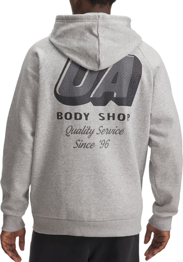 Sweatshirt Under Armour Rival Fleece Tow Truck Barbell Graphic Hoodie Grå | 6003955-011, 1