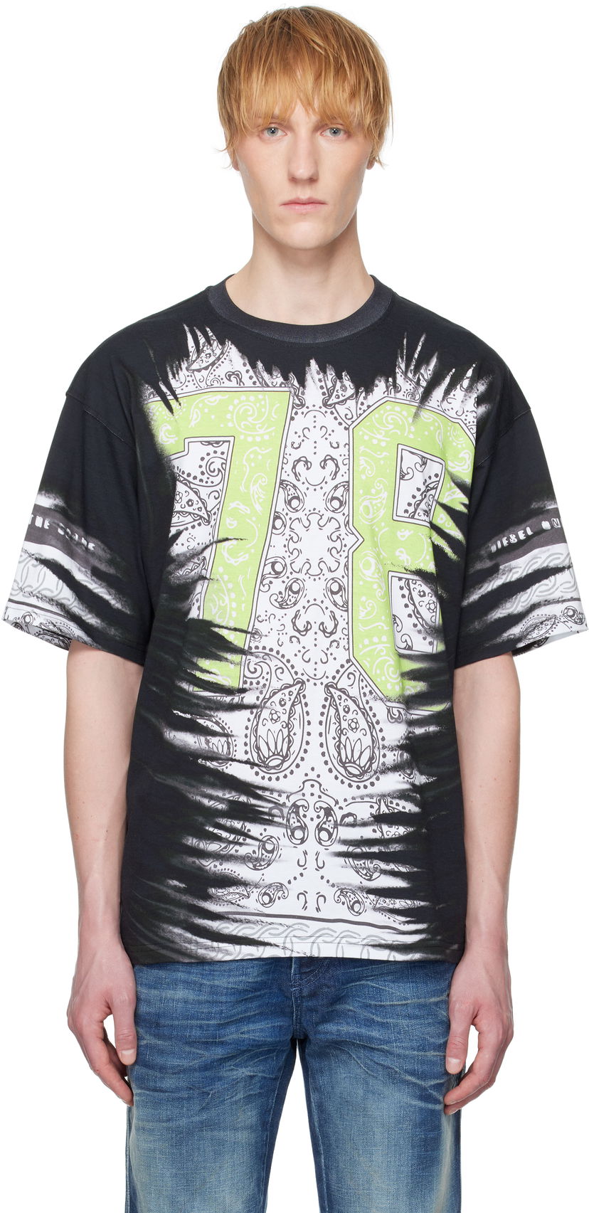 T-shirt Diesel Diesel T-Boxt-78-R1 Graphic T-Shirt Sort | A19649-0HGBZ-9XXA