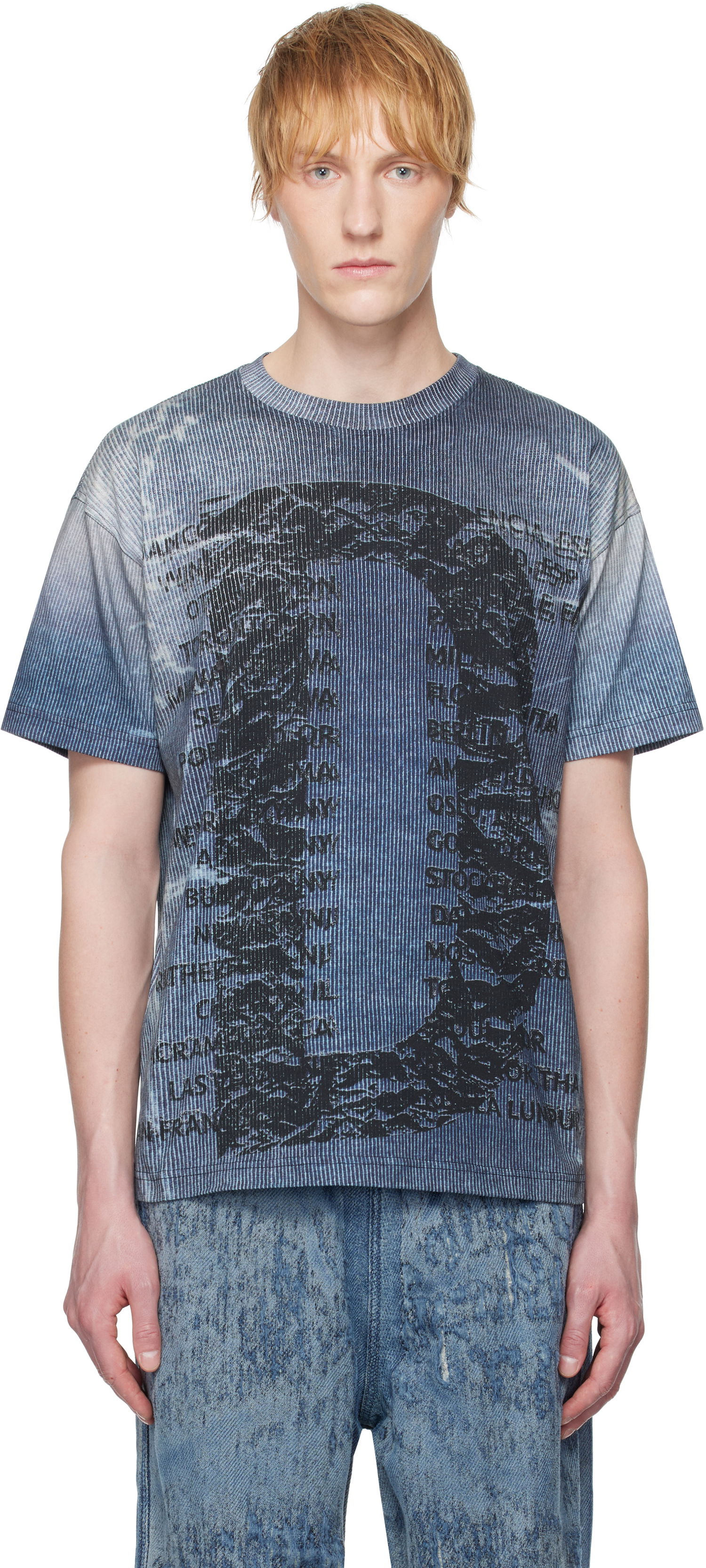 T-shirt Diesel Diesel T-Norm-R2 Graphic T-Shirt Blå | A19650-0PJBH-900A, 0
