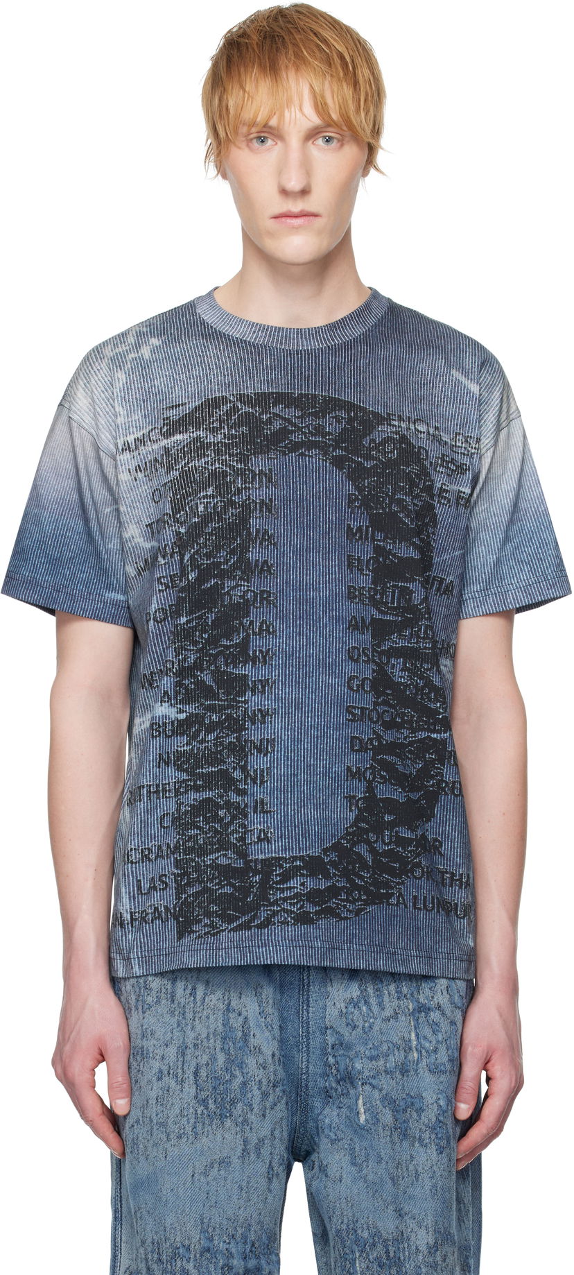 T-shirt Diesel Diesel T-Norm-R2 Graphic T-Shirt Blå | A19650-0PJBH-900A