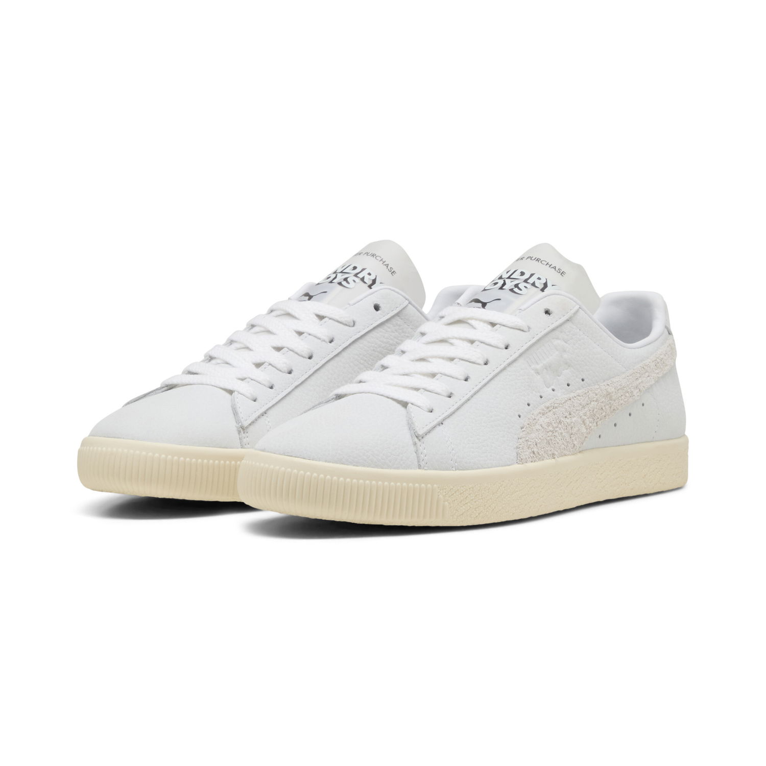 Sneakers og sko Puma Clyde Laundry Boys II Hvid | 401043_01, 1