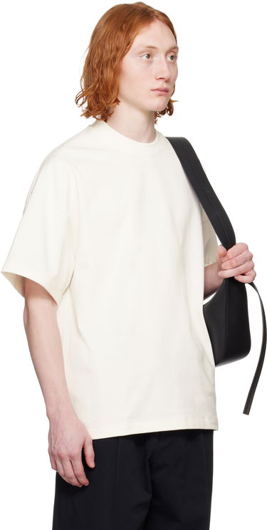 T-shirt Jil Sander Jil Sander Logo Flag Shoulder T-Shirt Sort | J22GC0195_J20244, 4