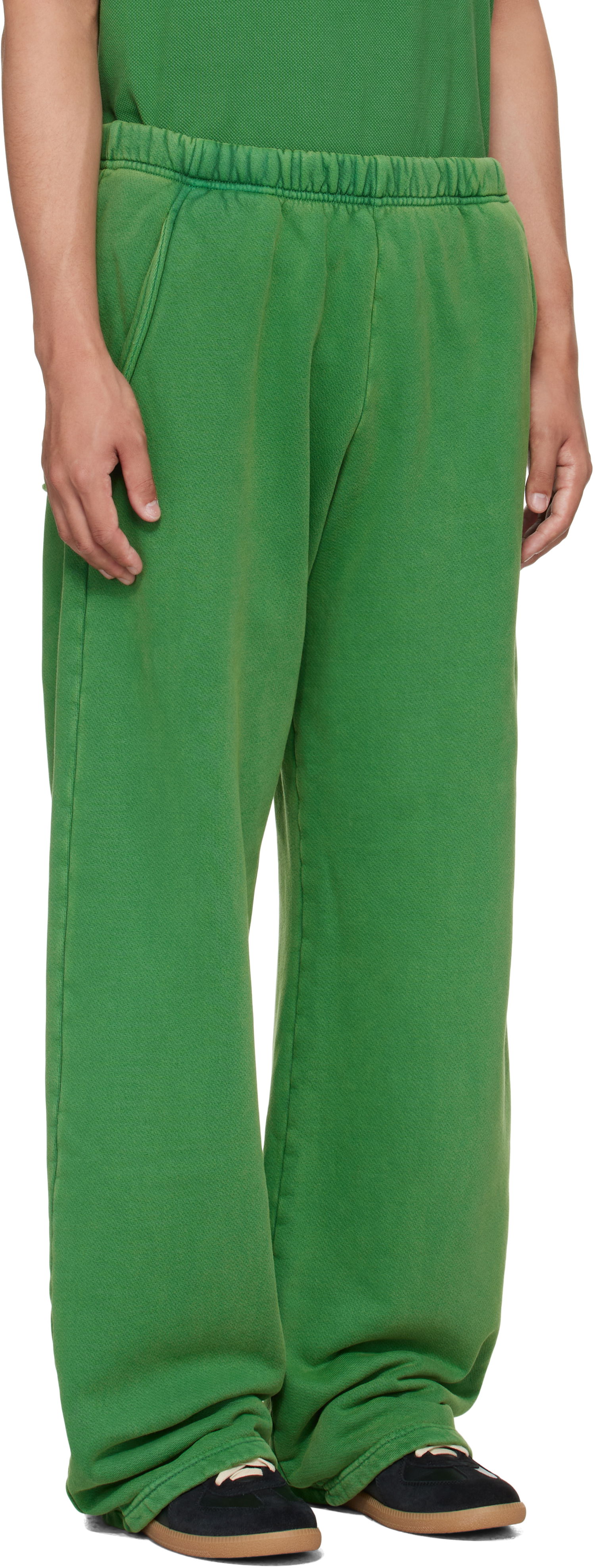 Joggingbukser LES TIEN Les Tien Heavyweight Utility Puddle Sweatpants Grøn | CF-3089-PD, 1