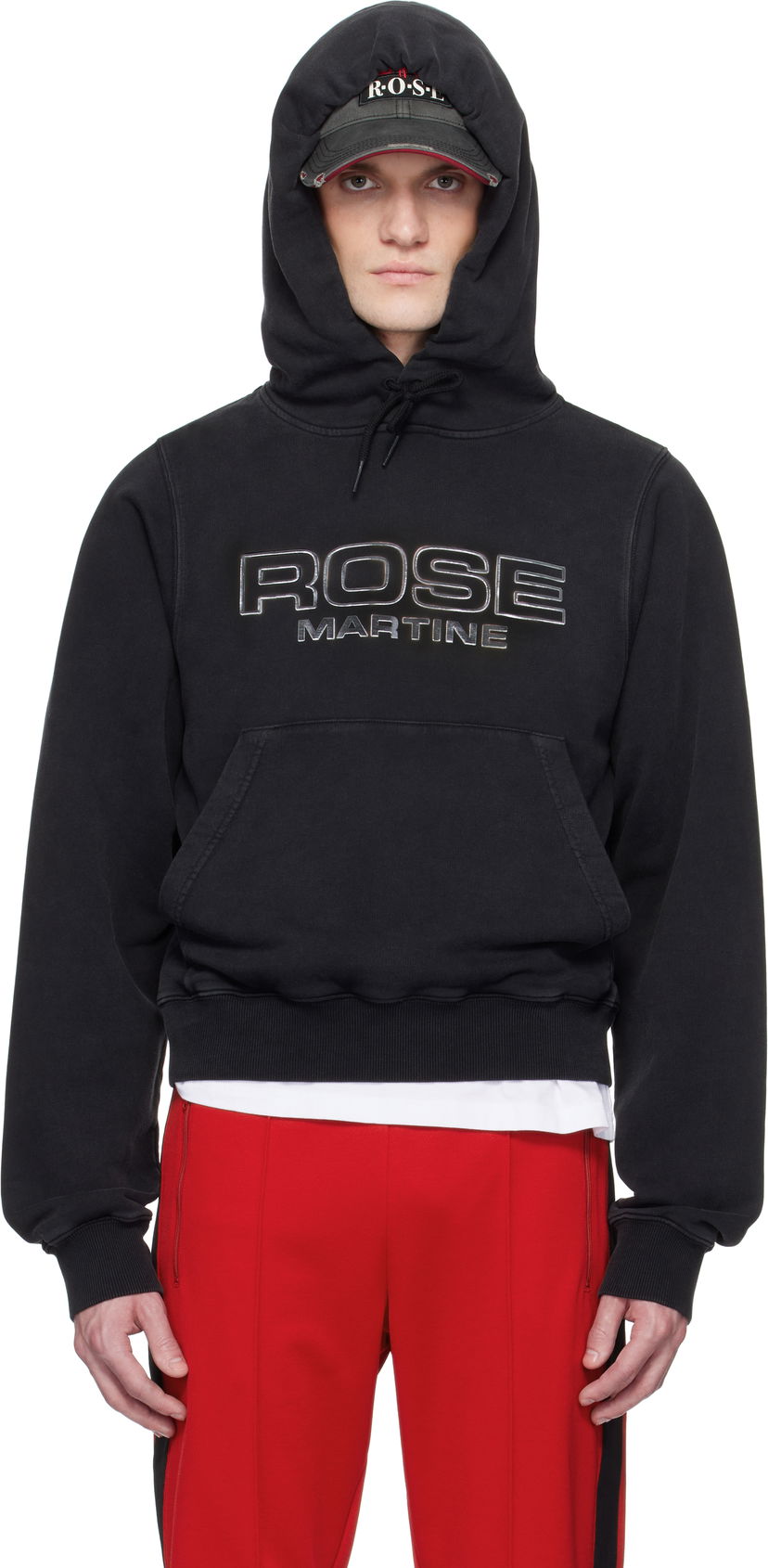 Sweatshirt Martine Rose Martine Rose Shrunken Hoodie Sort | 625JS02002D