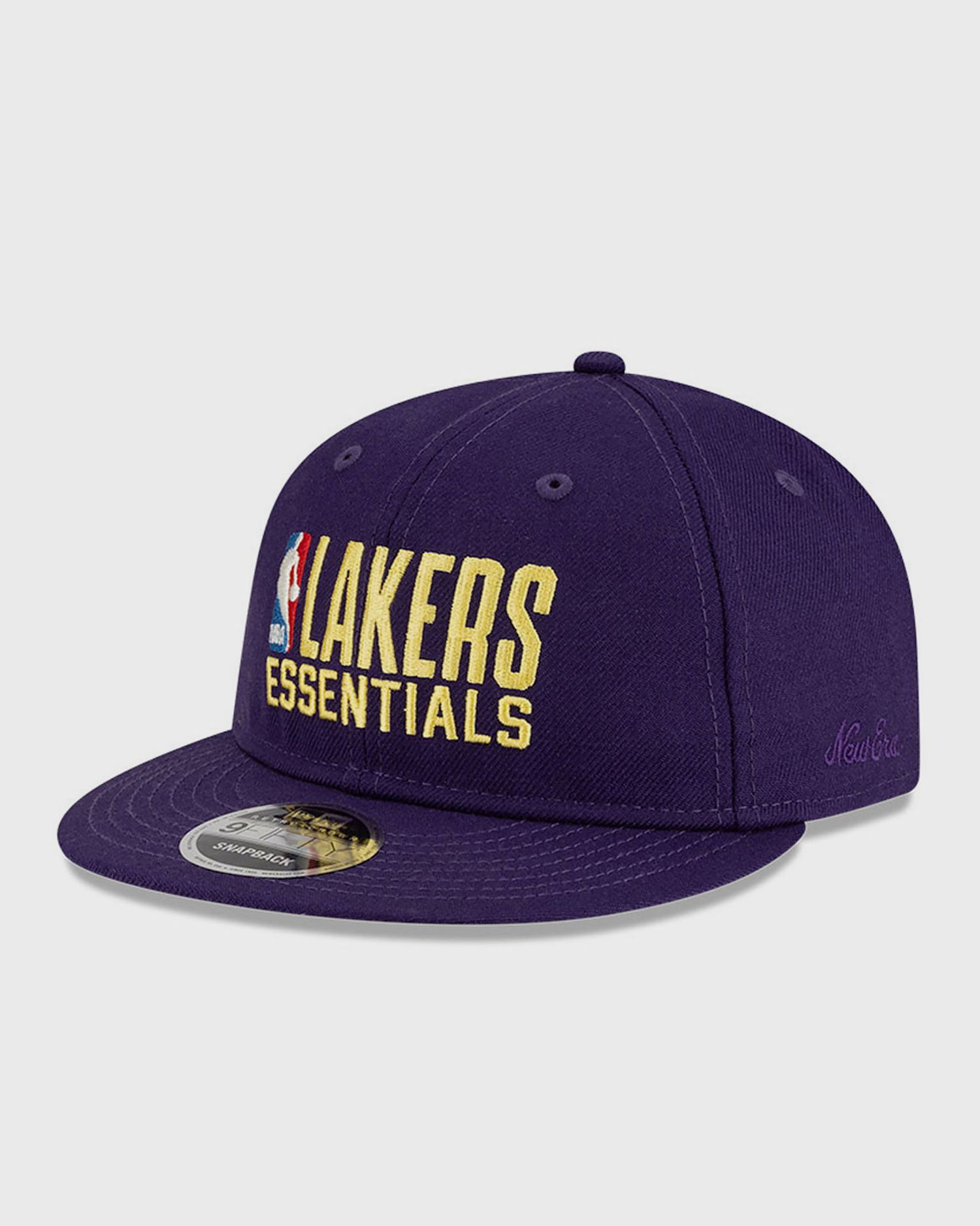 Kasket New Era Fear of God ESSENTIALS LOS ANGELES LAKERS 59FIFTY Retro Crown Flat Cap Lilla | 60792605, 1