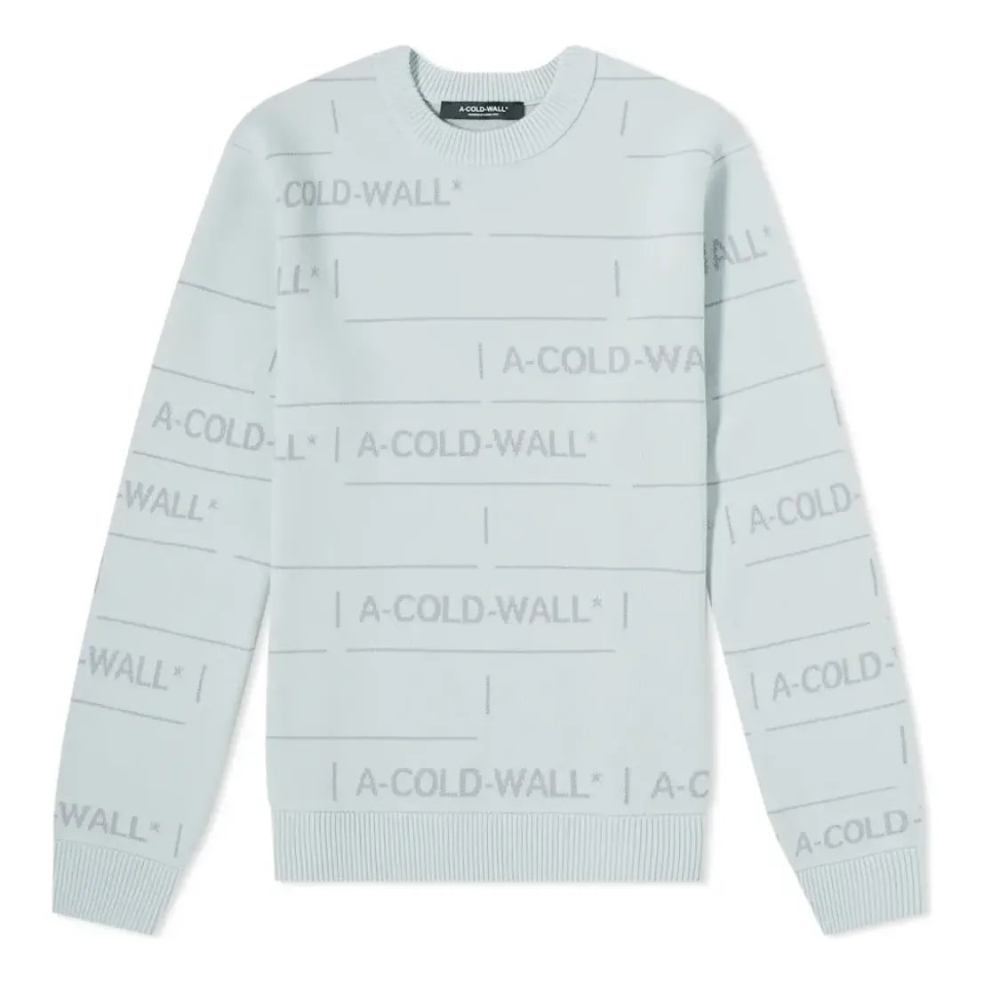 Sweater A-COLD-WALL* Chain Jacquard Knit Sweater Blå | ACWMK031IC-GRY, 0