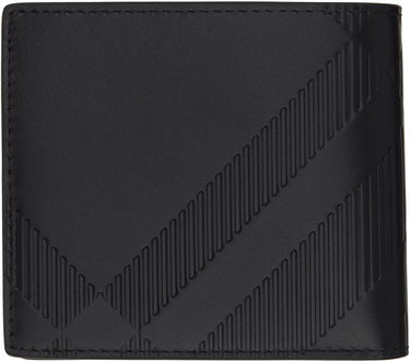 Tegnebog Burberry Embossed Check Bifold Wallet Sort | 8103989, 1