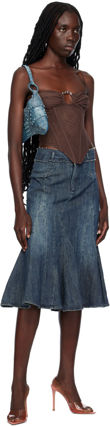 Tanktop Miaou Miaou Hannah Jewett Edition Deia Corset Top Brun | 7069PM1UMB, 3