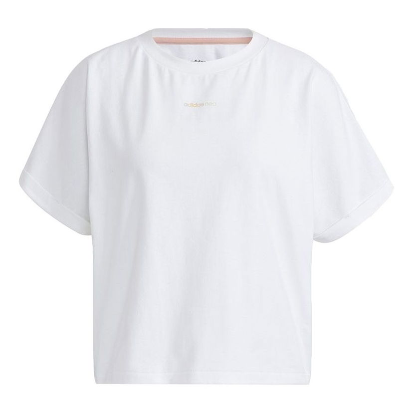 Crop top adidas Originals Short Sleeve Leisure T-Shirt Hvid | H16281